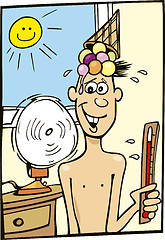 Image showing Boy and Hot Weather