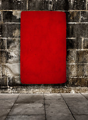 Image showing Red grunge background