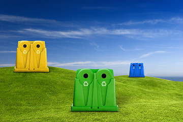 Image showing Recycle containers 