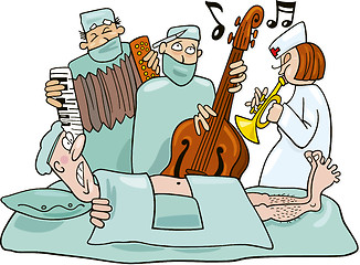 Image showing Crazy surgeons operation band