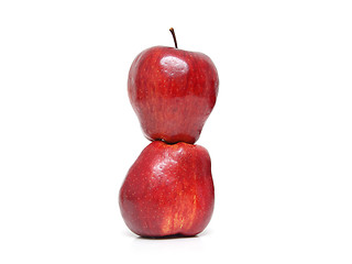 Image showing Two apples isolated