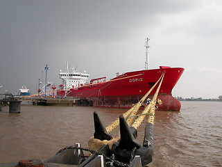 Image showing Moored Ship