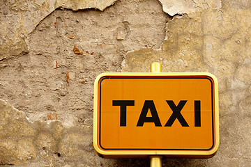 Image showing Taxi sign