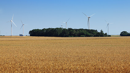 Image showing Wind turbines 