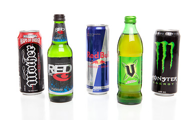 Image showing Varities of Energy Drinks