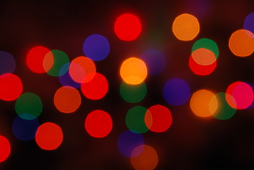 Image showing Christmas lights glowing (blur motion background)