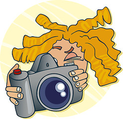 Image showing Young photographer