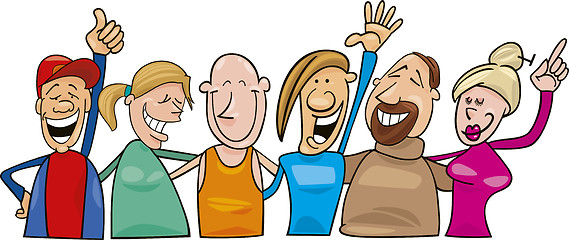 Image showing Group of happy people