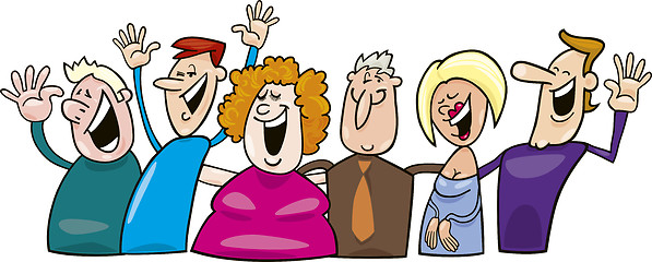 Image showing Group of happy people