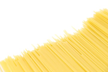 Image showing Spaghetti pasta on white