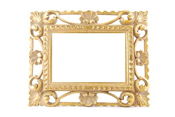 Image showing Gold metal frame