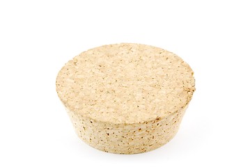 Image showing Cork stopper on white