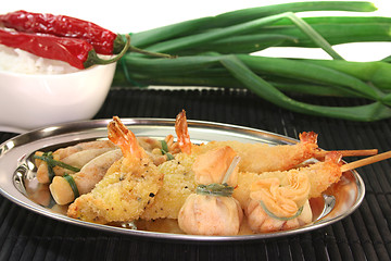 Image showing Thai prawns specialties