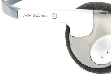 Image showing Closeup of headphones on white