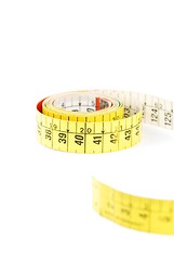 Image showing Measuring tape on white