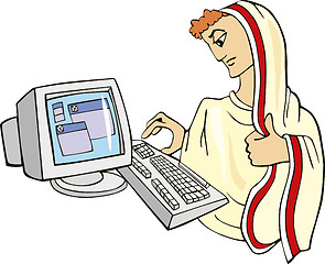 Image showing  Ancient IT specialist