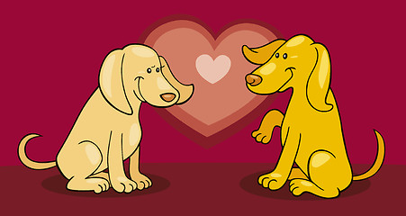 Image showing Puppies in love