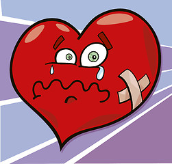 Image showing broken heart