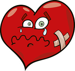 Image showing broken heart