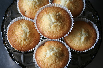 Image showing Plate with muffins