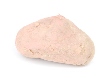 Image showing Unpeeled raw potato on white