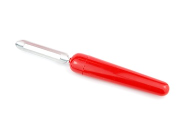 Image showing Red peeler on white