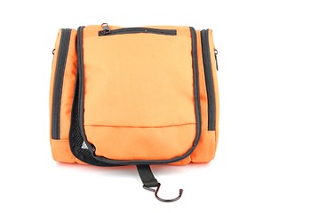 Image showing Orange toiletry bag