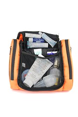 Image showing Orange toiletry bag