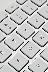 Image showing Modern aluminum keyboard