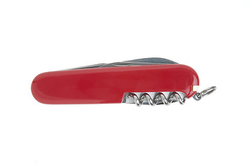Image showing Swiss red pocket knife