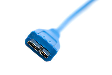 Image showing Blue Computer USB 3.0 cable