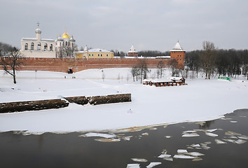 Image showing Early Spring in the Town of Novgorod