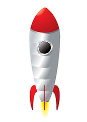 Image showing Rocket cartoon