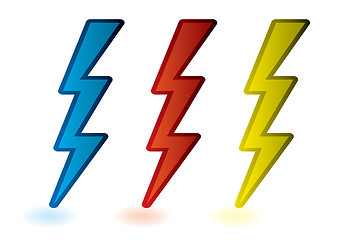 Image showing Lightning bolts