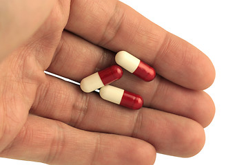 Image showing Pills in Hand