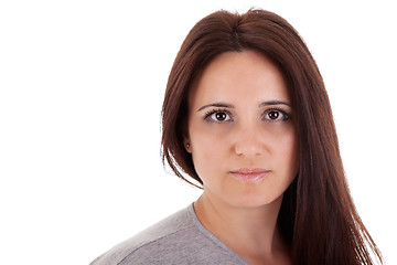 Image showing beautiful and serious middle-age woman