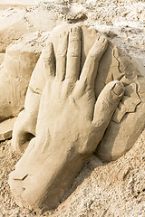 Image showing Sand hand