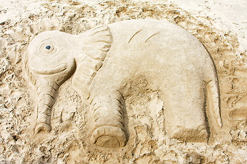 Image showing Sand elephant