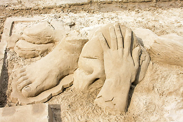 Image showing Sand sculptures