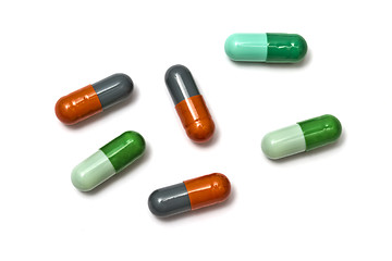 Image showing colorful capsules