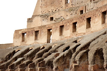 Image showing  Wide plan of the inside of the Coliseum in Rome