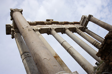 Image showing Roman Saturne temple 