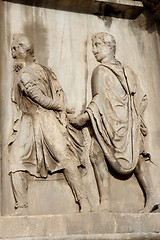 Image showing Bas relief of the triumphal arch of Septime Sévère