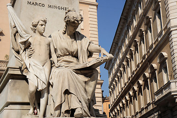 Image showing Marco Minghetti monument