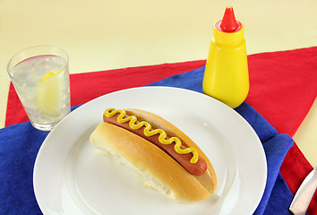 Image showing Hot Dog With Mustard