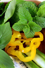Image showing Mint And Peppers