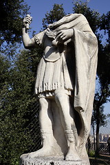Image showing Statue without head in the Palatine 
