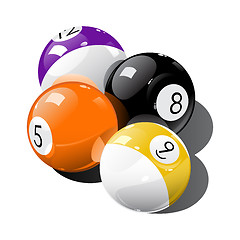 Image showing Pool balls 