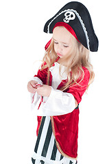 Image showing Baby girl dressed up for Christams