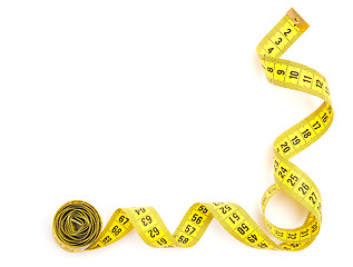 Image showing Yellow measuring tape